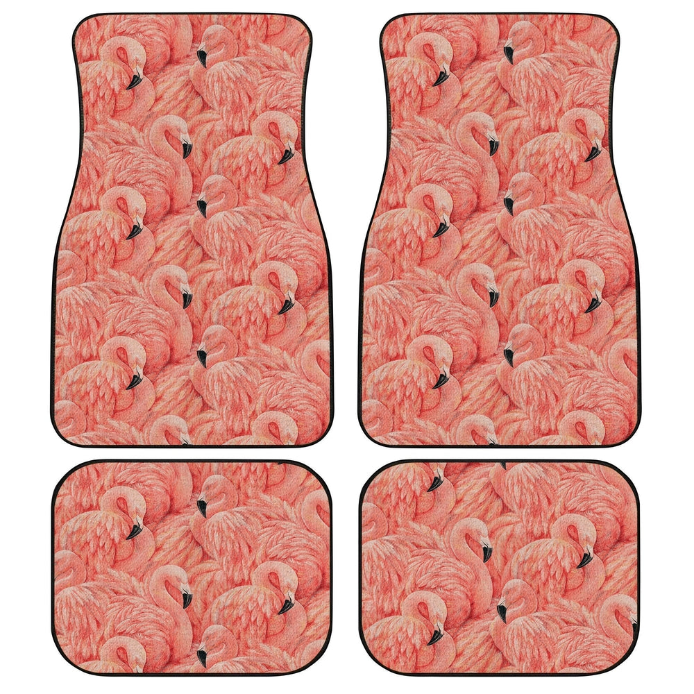 Pink Flamingo Car Floor Mats Custom Pink Flamingo Car Accessories - Gearcarcover - 1