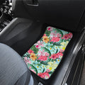 Pink Flamingo Car Floor Mats Custom Plumeria Hibiscus Tropical Flower Car Accessories - Gearcarcover - 4