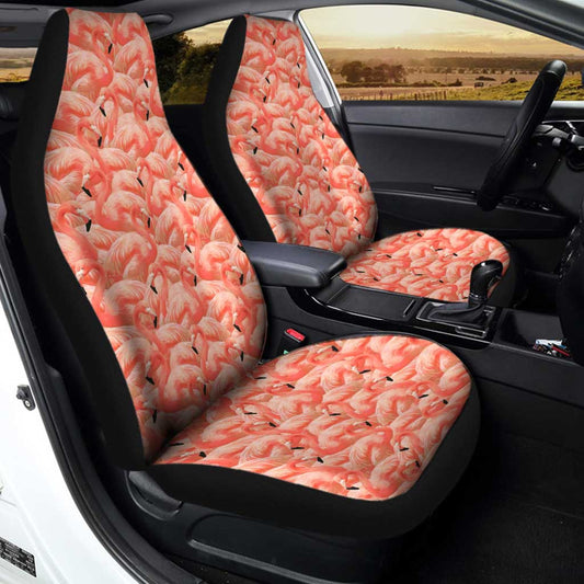 Pink Flamingo Car Seat Covers Custom Flamingo Lovers Car Accessories - Gearcarcover - 2