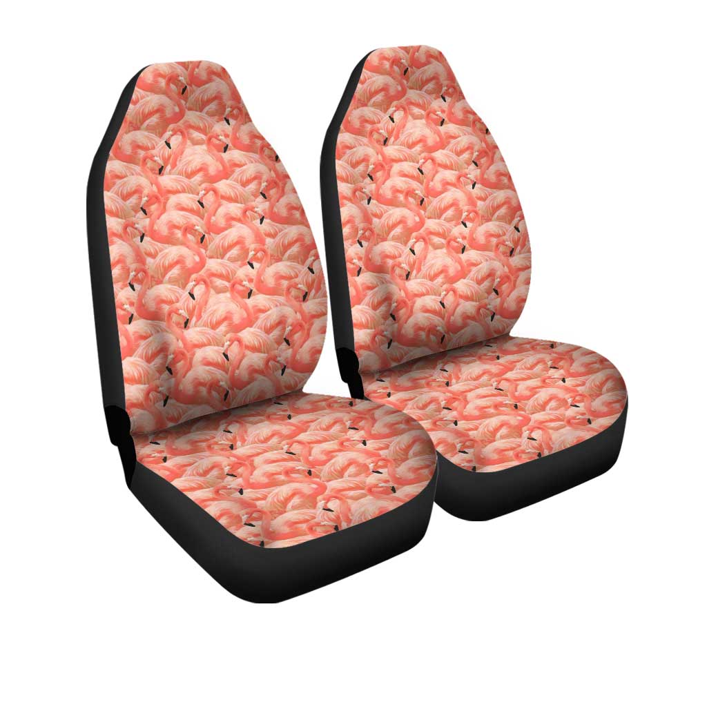 Pink Flamingo Car Seat Covers Custom Flamingo Lovers Car Accessories - Gearcarcover - 3