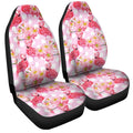 Pink Flamingo Car Seat Covers Custom Flower Car Interior Accessories - Gearcarcover - 3