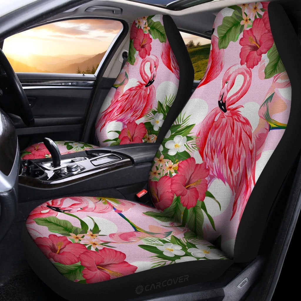 Colorful Floral Flowers Flamingo Car Seat Covers Pair, 2 Front Seat Covers, Car Seat hotsell Protector, Car Accessory, Seat Cover For Car