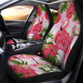 Pink Flamingo Car Seat Covers Custom Hibiscus Flower Car Interior Accessories - Gearcarcover - 2