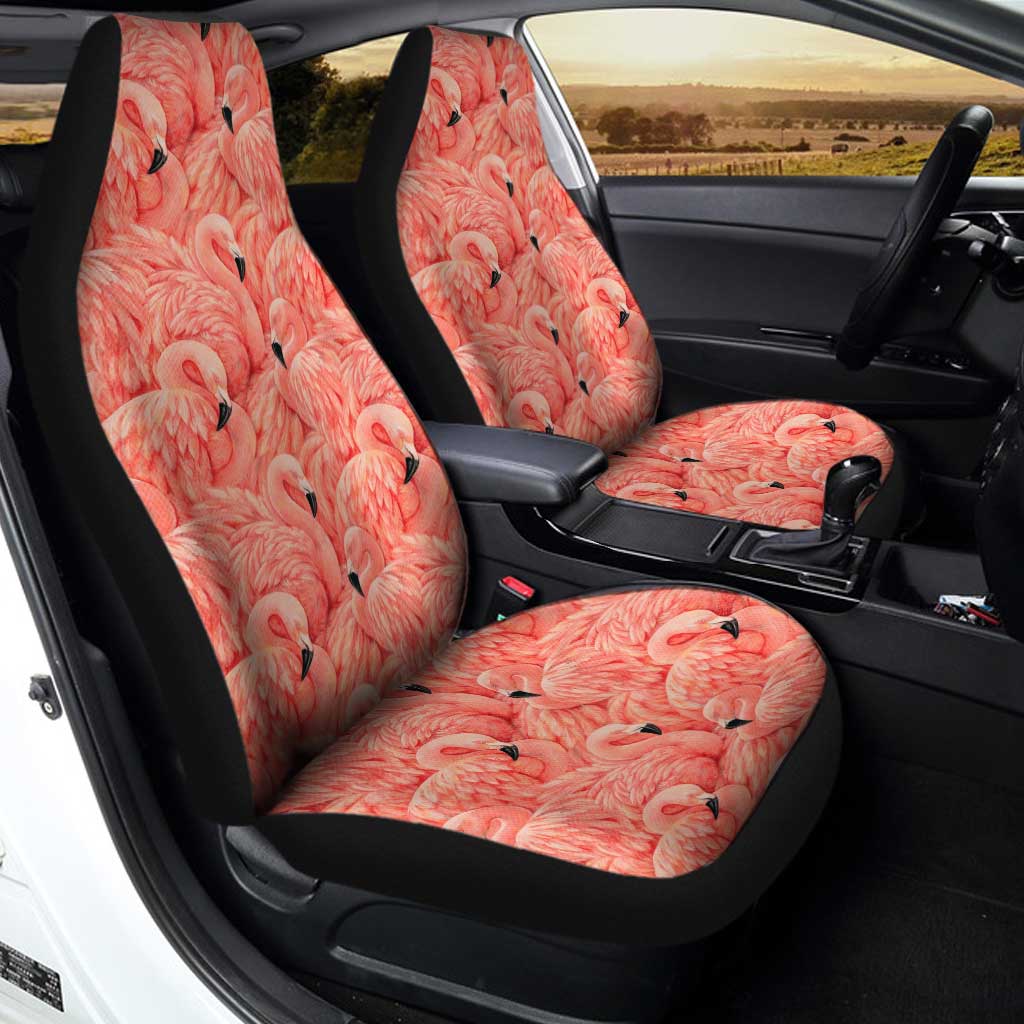 Pink Flamingo Car Seat Covers Custom Pink Flamingo Car Accessories - Gearcarcover - 2