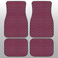 Pink Pattern Car Floor Mats Custom Honeycomb Background Car Accessories - Gearcarcover - 1