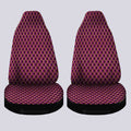 Pink Pattern Car Seat Covers Custom Honeycomb Background Car Accessories - Gearcarcover - 2