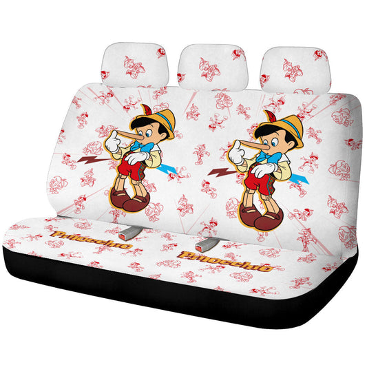 Pinocchio Car Back Seat Cover Custom Cartoon Car Accessories - Gearcarcover - 1