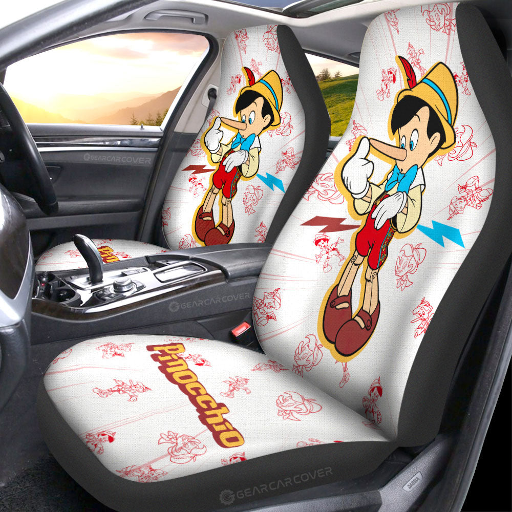 Pinocchio Car Seat Covers Custom Cartoon Car Accessories - Gearcarcover - 2