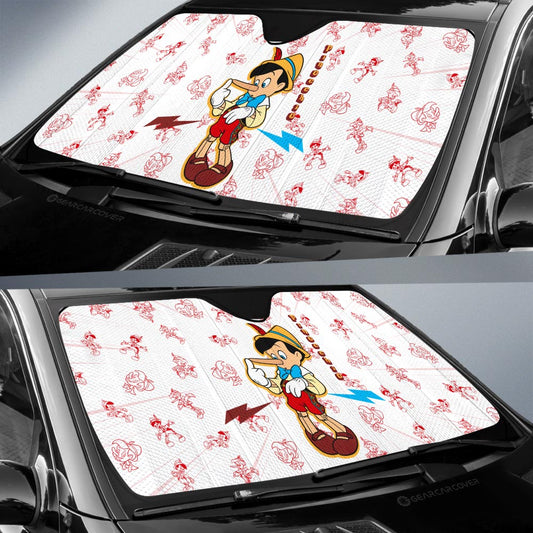 Pinocchio Car Sunshade Custom Cartoon Car Accessories - Gearcarcover - 2