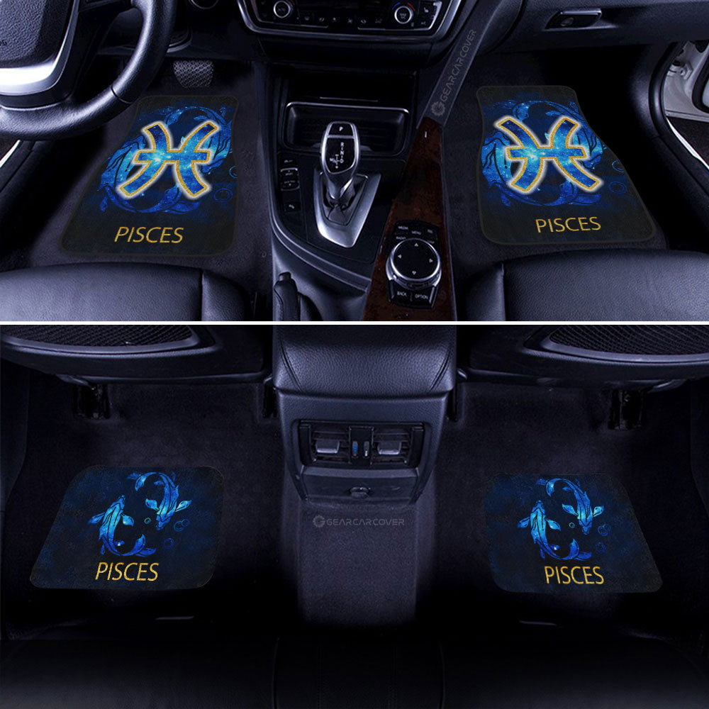 Pisces Car Floor Mats Custom Zodiac Car Accessories - Gearcarcover - 2