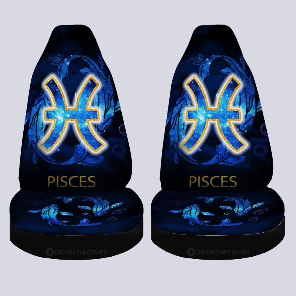 Pisces Car Seat Covers Custom Zodiac Car Accessories - Gearcarcover - 2