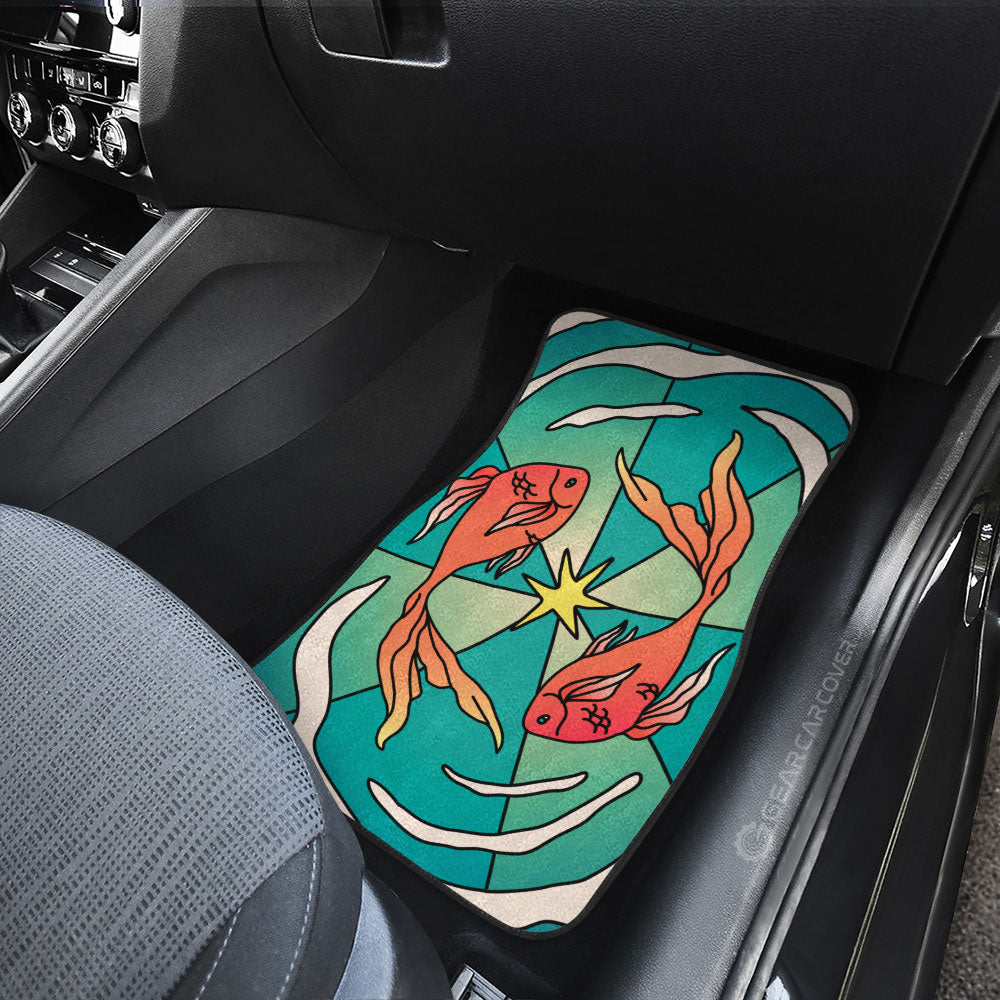 Pisces Colorful Car Floor Mats Custom Zodiac Car Accessories - Gearcarcover - 4