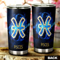 Pisces Tumbler Cup Custom Zodiac Car Interior Accessories - Gearcarcover - 3