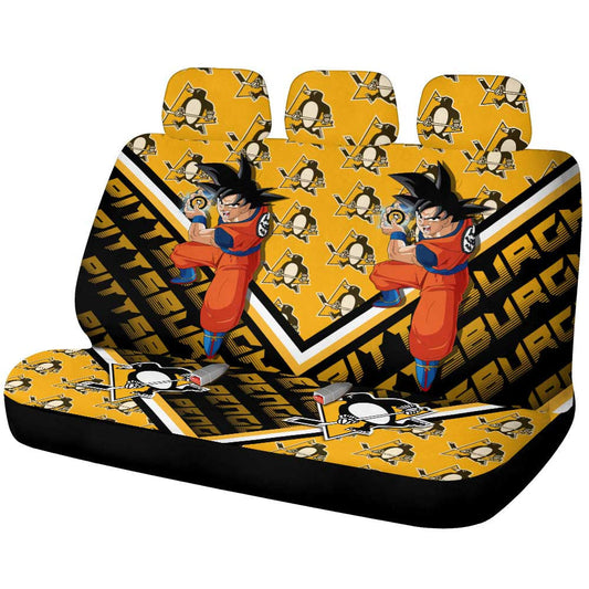 Pittsburgh Penguins Car Back Seat Cover Custom Car Decorations For Fans - Gearcarcover - 1