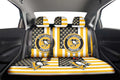 Pittsburgh Penguins Car Back Seat Cover Custom US Flag Style - Gearcarcover - 2