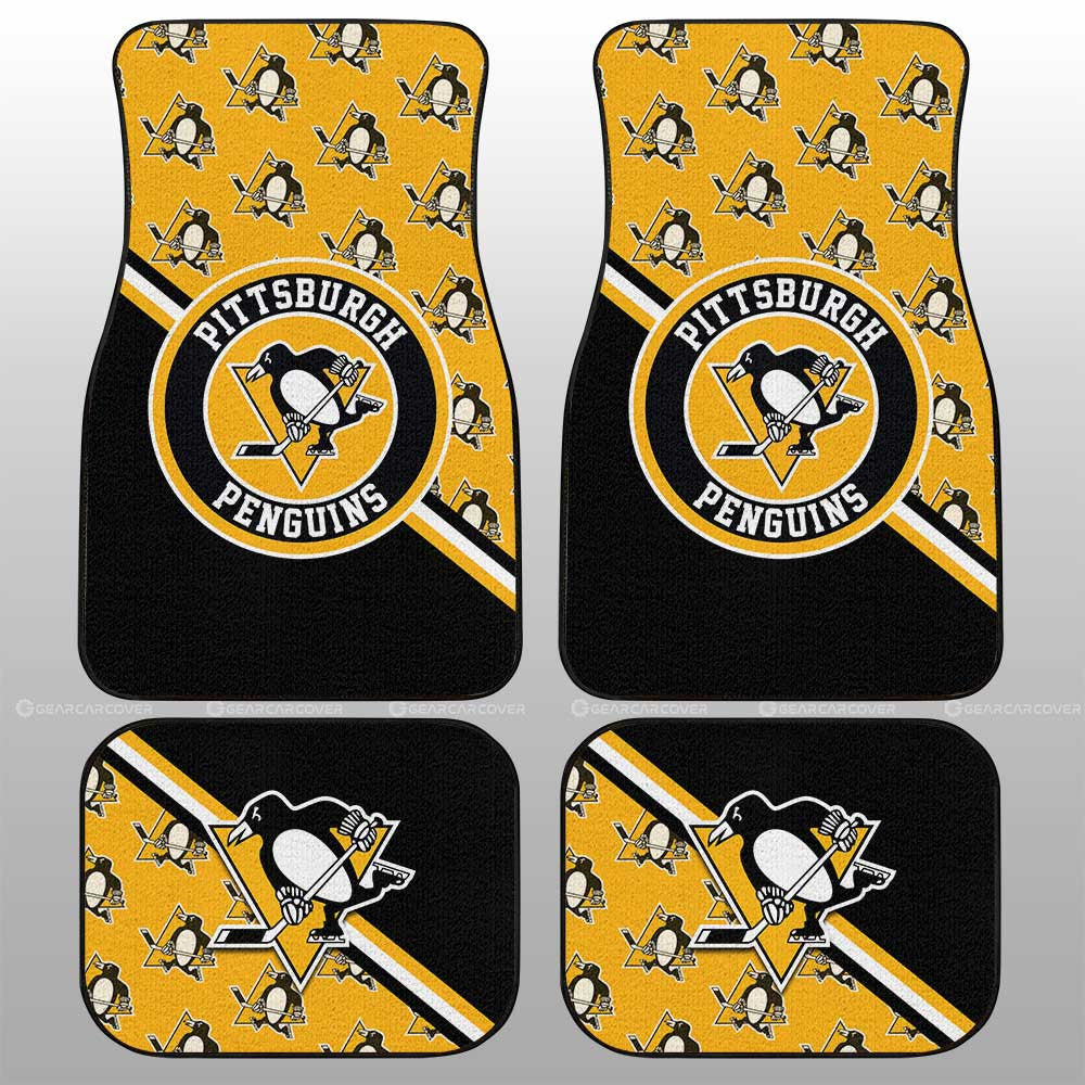 Pittsburgh Penguins Car Floor Mats Custom Car Accessories For Fans - Gearcarcover - 1