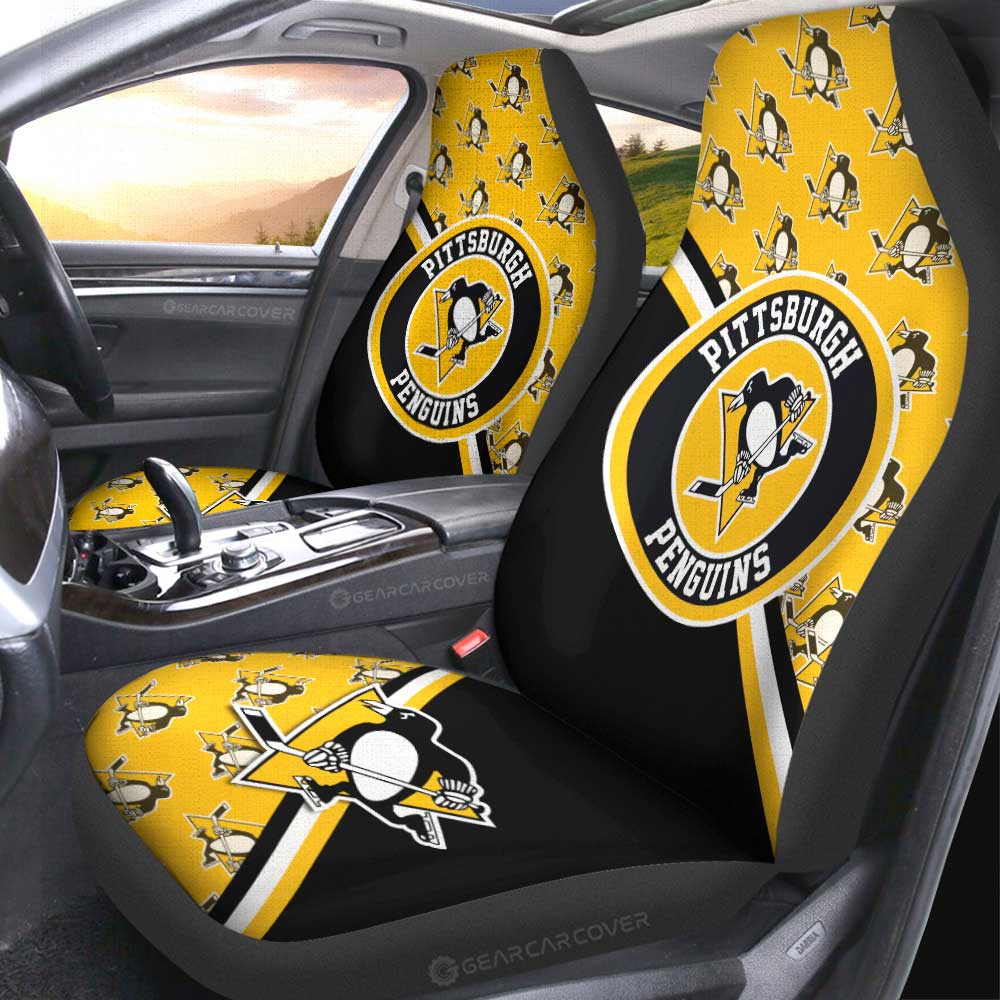 Pittsburgh Penguins Car Seat Covers Custom Car Accessories For Fans - Gearcarcover - 2