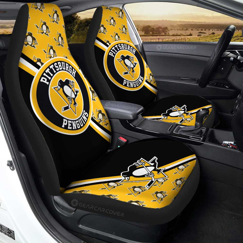 Pittsburgh Penguins Car Seat Covers Custom Car Accessories For Fans - Gearcarcover - 1
