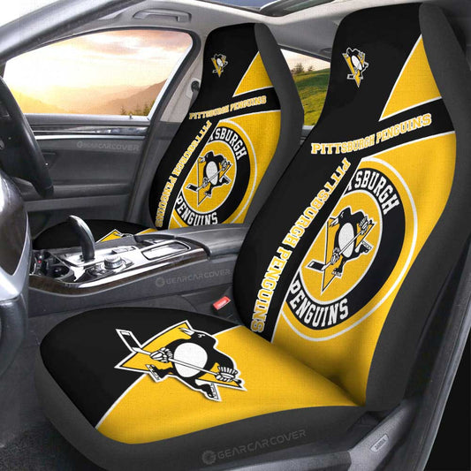 Pittsburgh Penguins Car Seat Covers Custom Car Accessories For Fans - Gearcarcover - 2