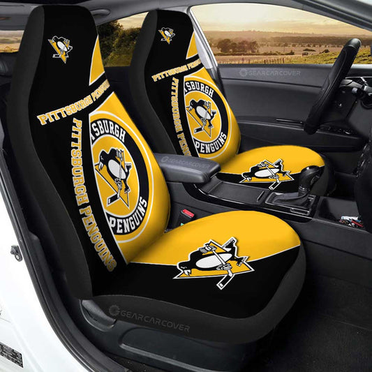 Pittsburgh Penguins Car Seat Covers Custom Car Accessories For Fans - Gearcarcover - 1