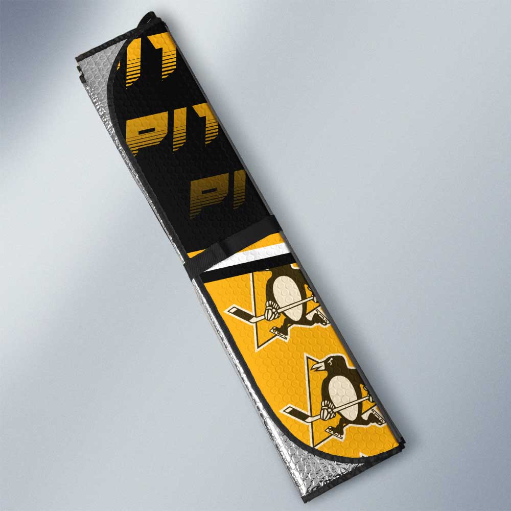 Pittsburgh Penguins Car Sunshade Custom Car Decorations For Fans - Gearcarcover - 3