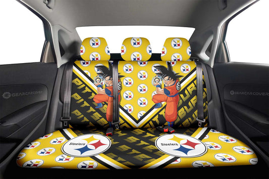 Pittsburgh Steelers Car Back Seat Covers Custom Car Accessories For Fans - Gearcarcover - 1