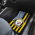 Pittsburgh Steelers Car Floor Mats Custom US Flag Style - Gearcarcover - 3