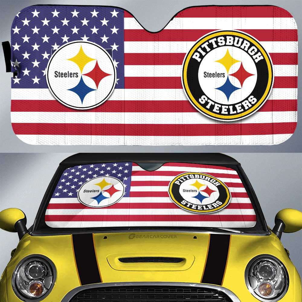 Pittsburgh Steelers Car Sunshade Custom Car Decor Accessories - Gearcarcover - 1
