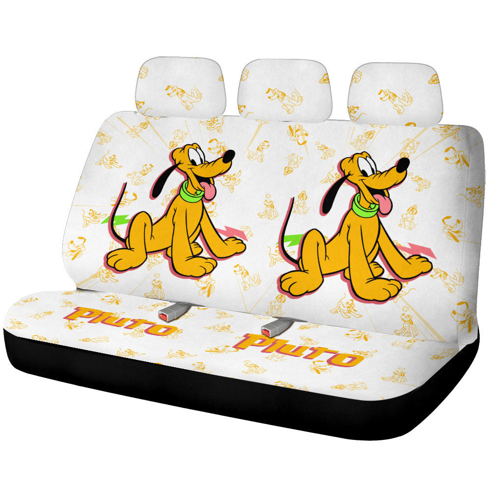 Pluto Car Back Seat Cover Custom Cartoon Car Accessories - Gearcarcover - 1