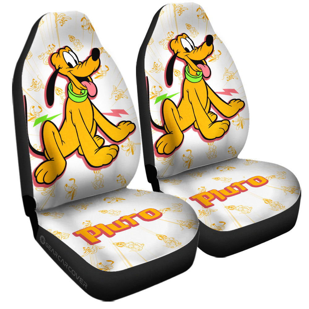 Pluto Car Seat Covers Custom Cartoon Car Accessories - Gearcarcover - 3