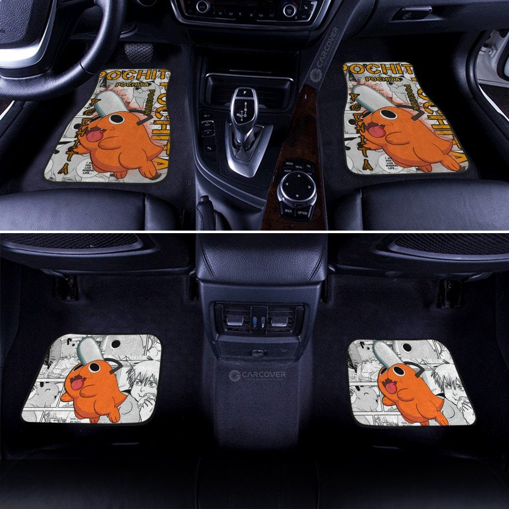 Pochita Car Floor Mats Custom Anime Chainsaw Man Car Interior Accessories - Gearcarcover - 3