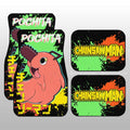 Pochita Car Floor Mats Custom Chainsaw Man Anime Car Accessories - Gearcarcover - 1