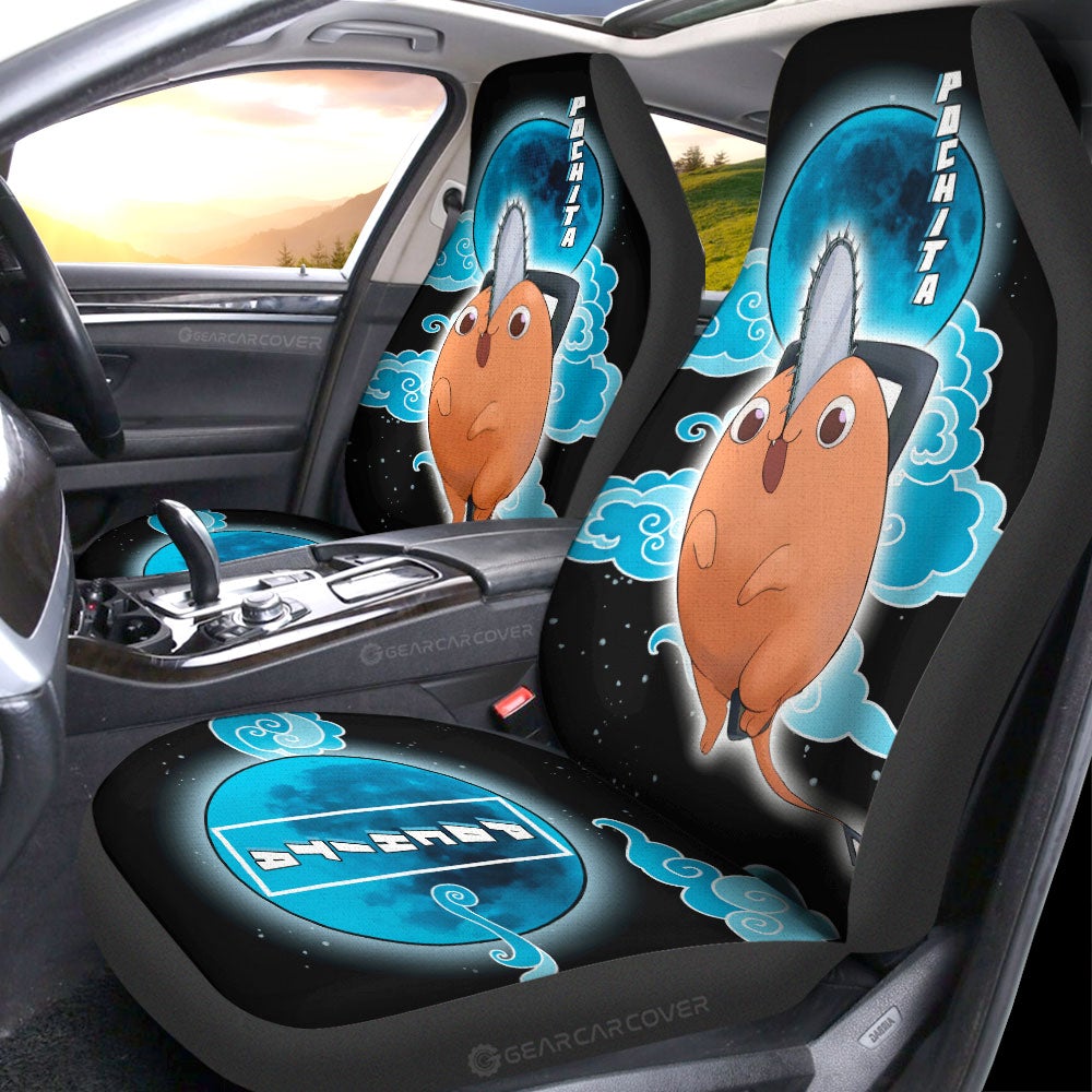 Pochita Car Seat Covers Custom Chainsaw Man Anime - Gearcarcover - 2