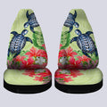 Polynesian Turtle Car Seat Covers Custom Flowers Car Accessories - Gearcarcover - 4