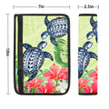 Polynesian Turtle Seat Belt Covers Custom Flowers Car Accessories - Gearcarcover - 1