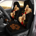 Poodle Car Seat Covers Custom Roses Car Interior Accessories - Gearcarcover - 2