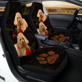 Poodle Car Seat Covers Custom Roses Car Interior Accessories - Gearcarcover - 1