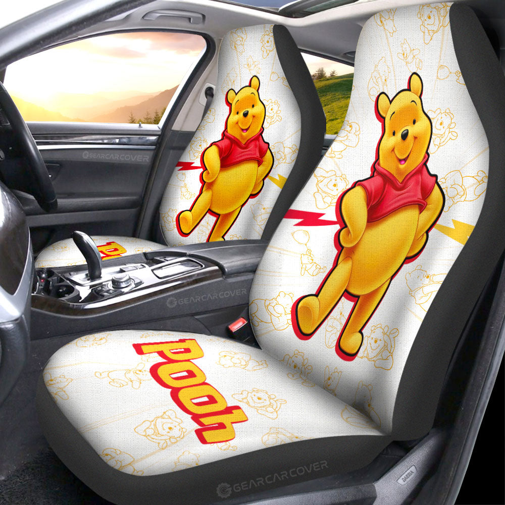 Pooh Car Seat Covers Custom Cartoon Car Accessories - Gearcarcover - 2