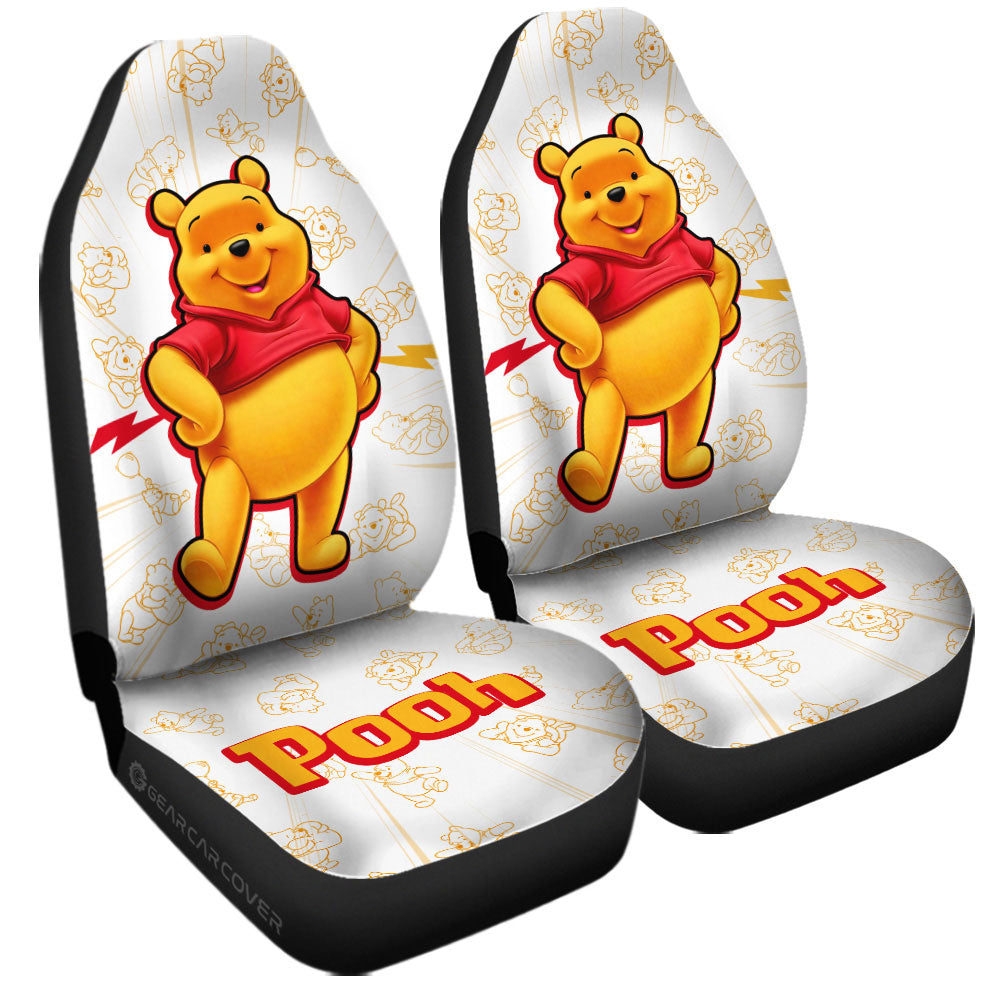Pooh Car Seat Covers Custom Cartoon Car Accessories - Gearcarcover - 3