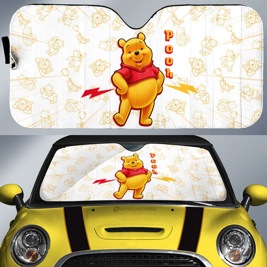 Pooh Car Sunshade Custom Cartoon Car Accessories - Gearcarcover - 1