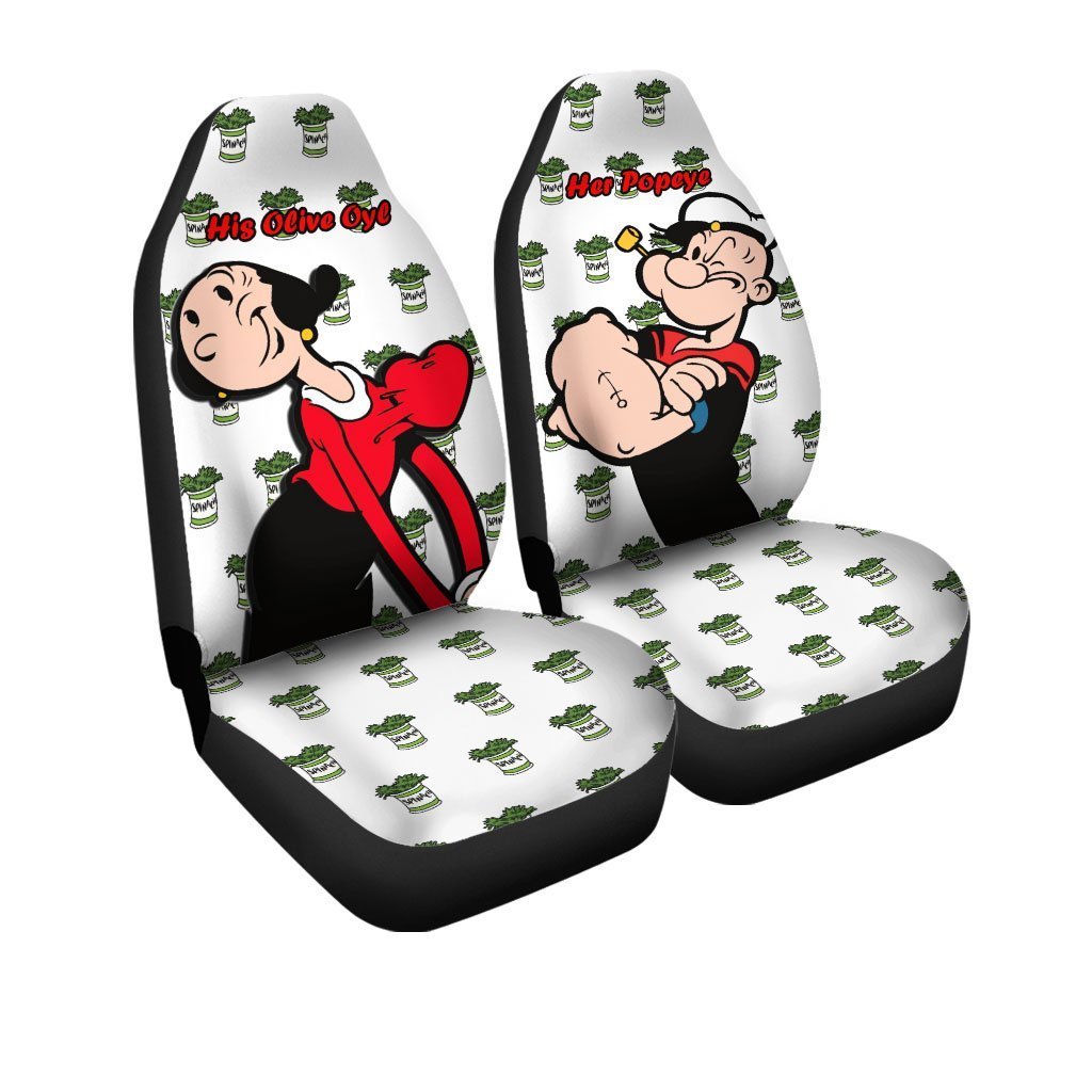 Popeye and Olive Oyl Car Seat Covers Custom Car Accessories - Gearcarcover - 3