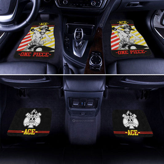 Portgas D. Ace Car Floor Mats Custom One Piece Anime Car Accessories - Gearcarcover - 2