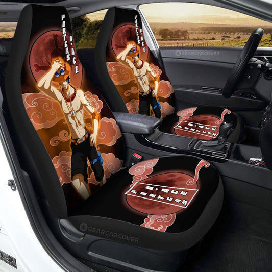 Portgas D. Ace Car Seat Covers Custom One Piece Anime Car Accessories For Anime Fans - Gearcarcover - 1