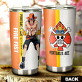 Portgas D. Ace Tumbler Cup Custom One Piece Car Accessories For Anime Fans - Gearcarcover - 3