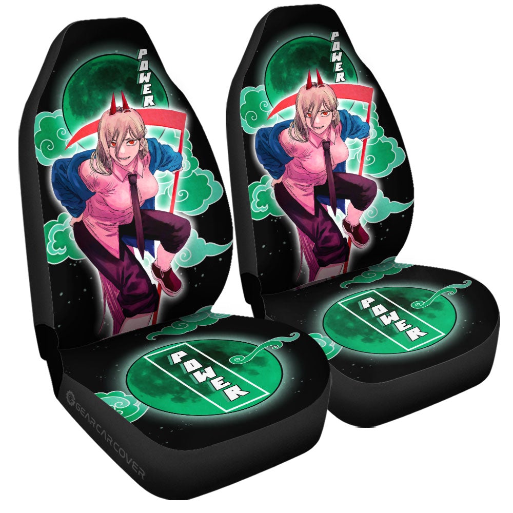 Power Car Seat Covers Custom Chainsaw Man Anime - Gearcarcover - 3