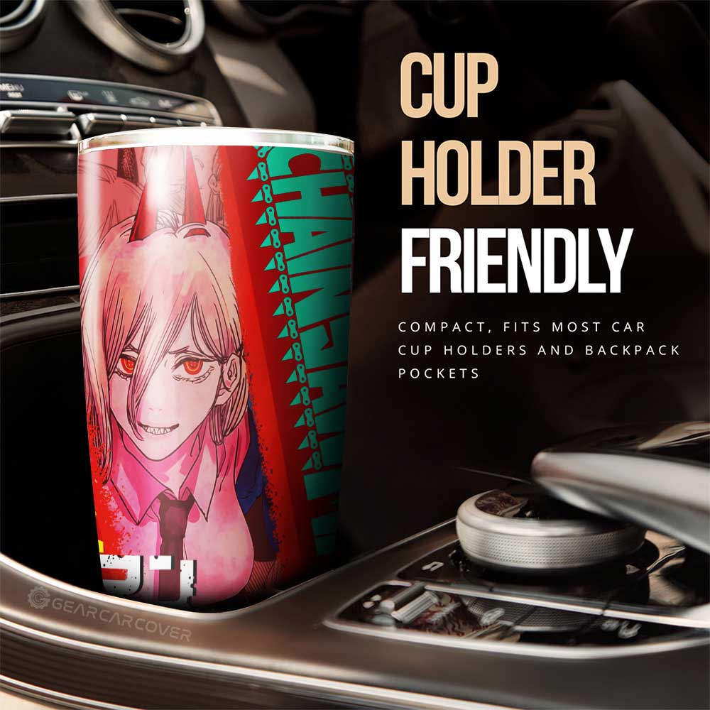 Power Tumbler Cup Custom Chainsaw Man Anime - Gearcarcover - 2