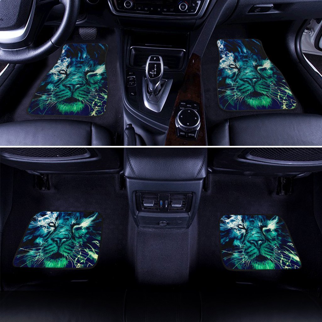 Pretty Cool Lion Car Floor Mats Custom Car Accessories Gift Idea For Dad - Gearcarcover - 2