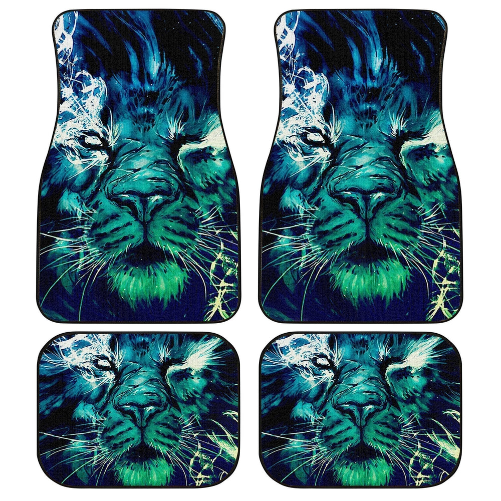 Pretty Cool Lion Car Floor Mats Custom Car Accessories Gift Idea For Dad - Gearcarcover - 1