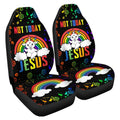 Pride LGBT Car Seat Covers Custom Rainbow Unicorn Car Accessories - Gearcarcover - 4