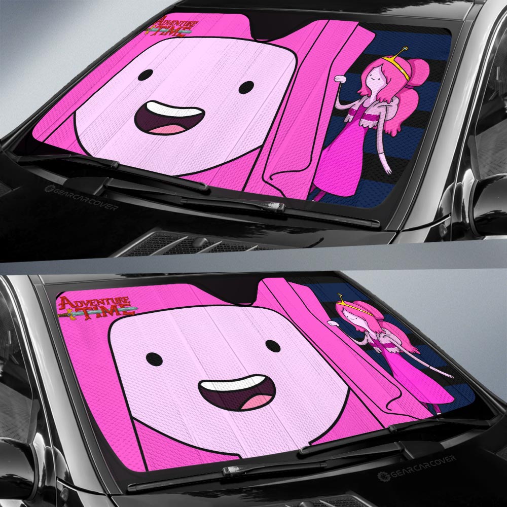 Princess Bubblegum Car Sunshade Custom Adventure Time Car Accessories - Gearcarcover - 2